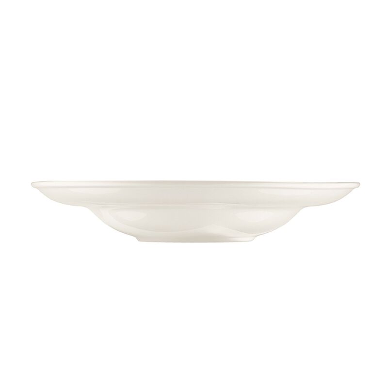 Gourmet dia.10.75" h:2.25" 16 oz. Round Warm White Porcelain Bowl (Set of 2)
