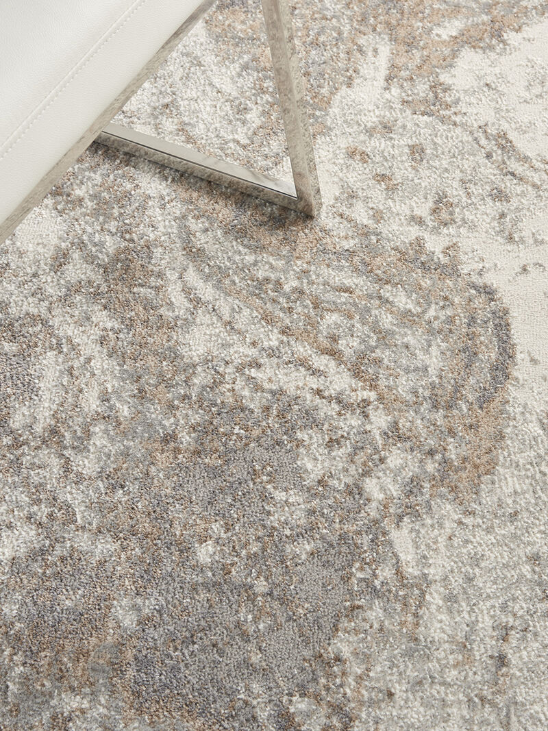 Elation ETN02 Ivory/Gray 4' x 6' Rug