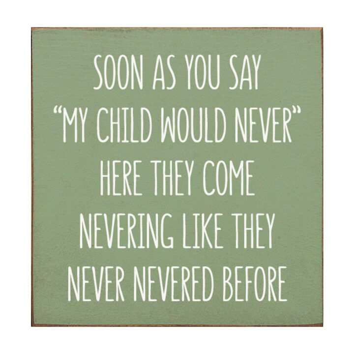 Parent Life Wood Sign Rustic Wooden Wall Decor with Humorous Family Quote