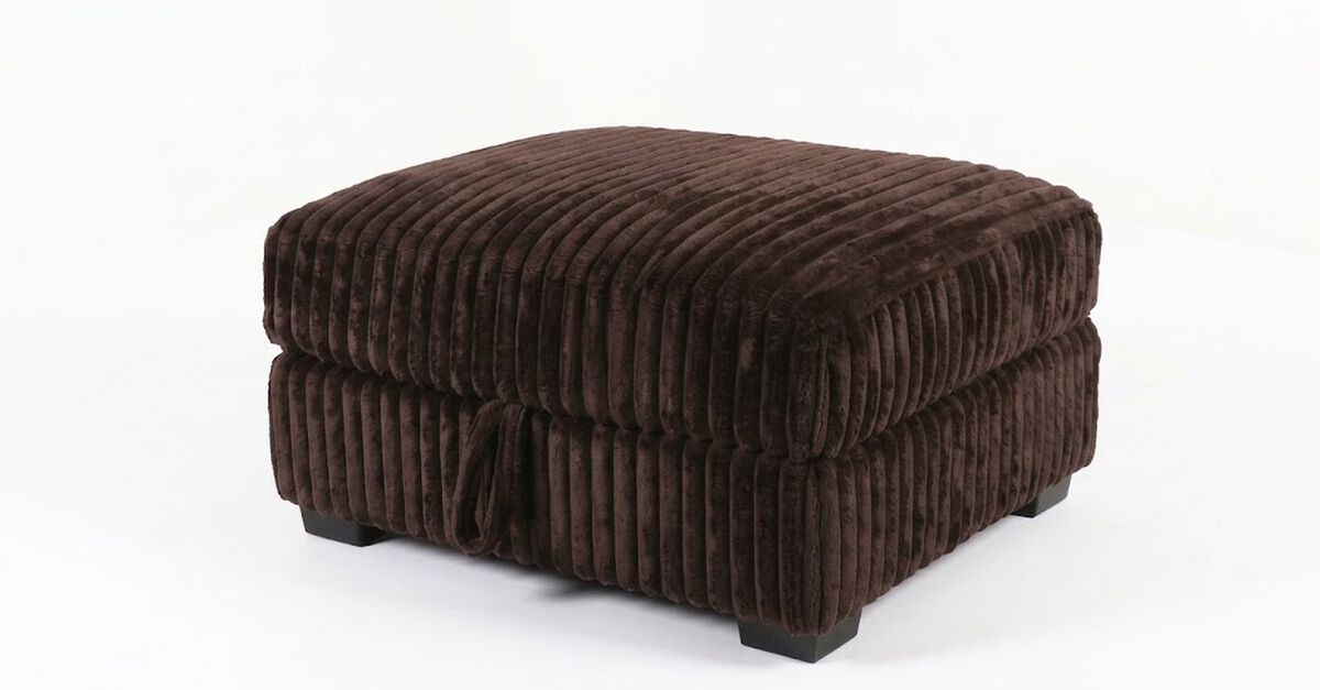 Nightfall Brown Storage Ottoman