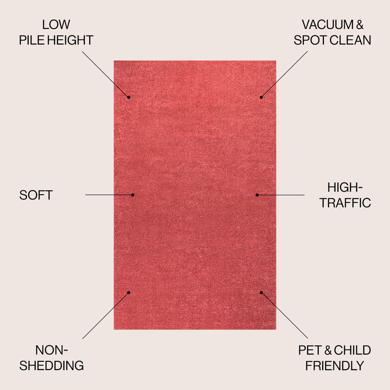 Haze Solid Low Pile Area Rug