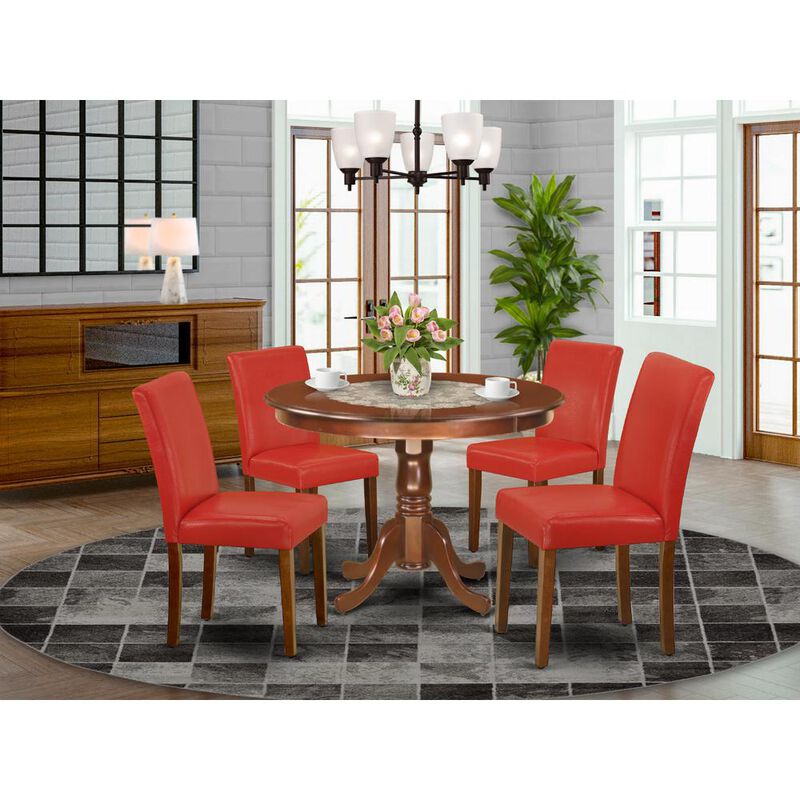 East West Furniture Dining Room Set Mahogany