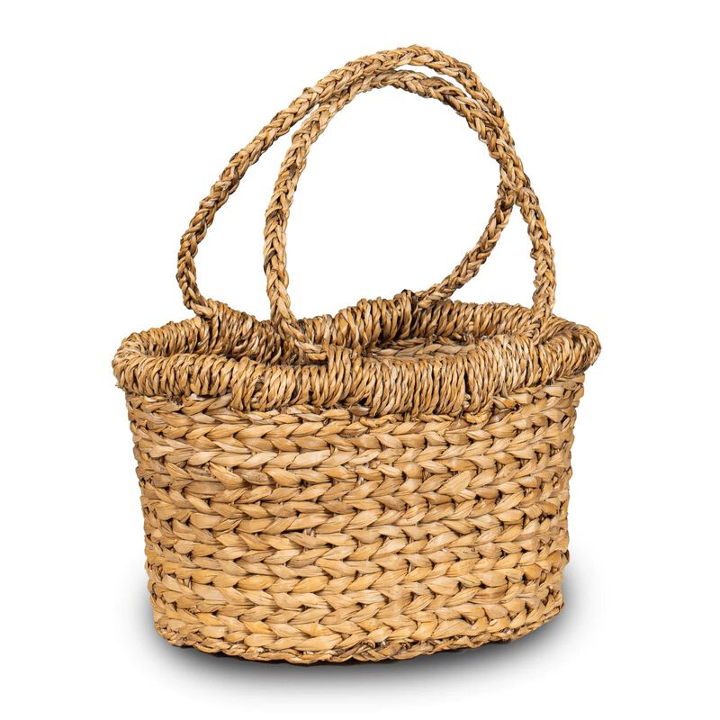 All Purpose Seagrass Storage Basket with Handle image number 0