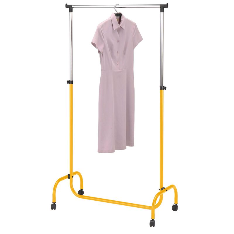 Kings Brand Furniture Standard Rod Clothing Garment Rack, Rolling Clothes Organizer on Wheels for Hanging Clothes