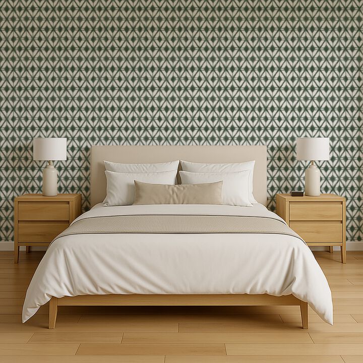 Shibori Geometric Peel and Stick Wallpaper