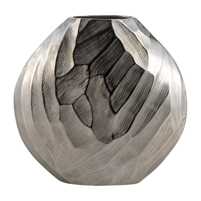 Aluminum Hammered Vase