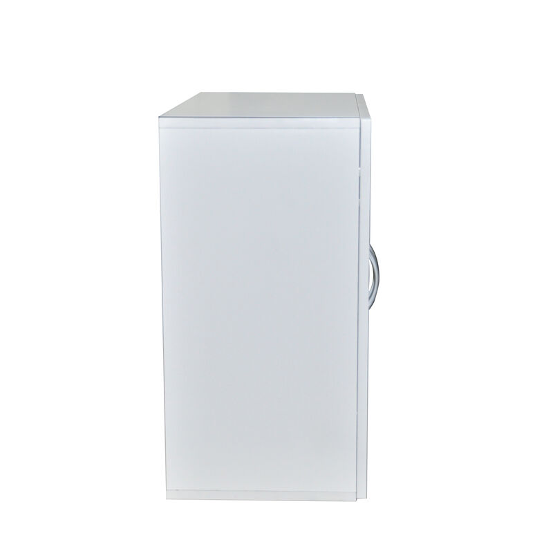 24 in. W x 12 in. D x 24 in. H Bathroom Storage Wall Cabinet in White Titanium