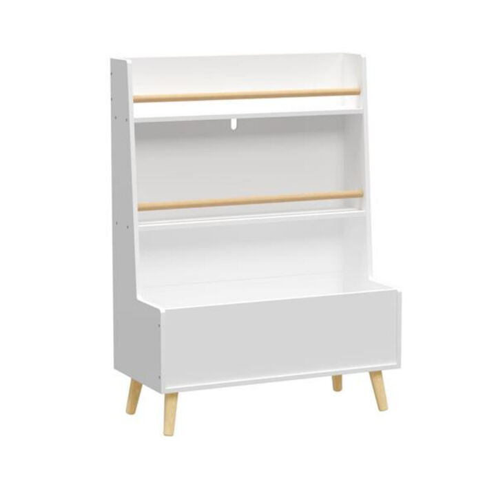 Space-Saving Bookshelf and Magazine Rack for Kids Room or Playroom
