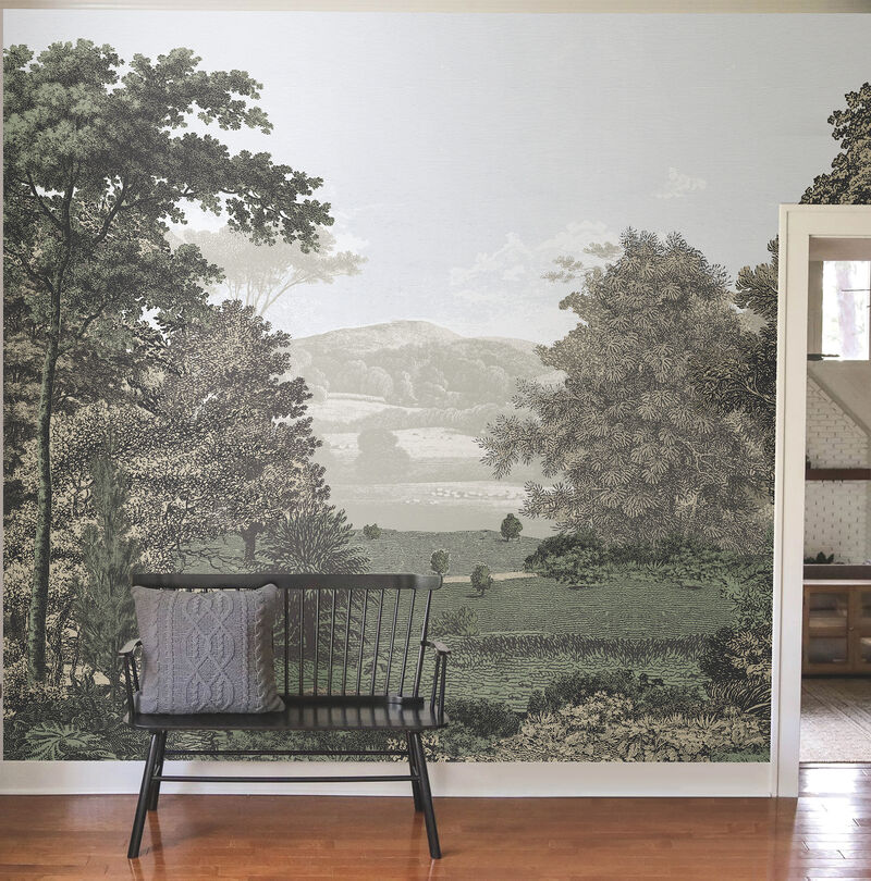 Scenic Pastures Morning Light Peel & Stick Mural image number 1