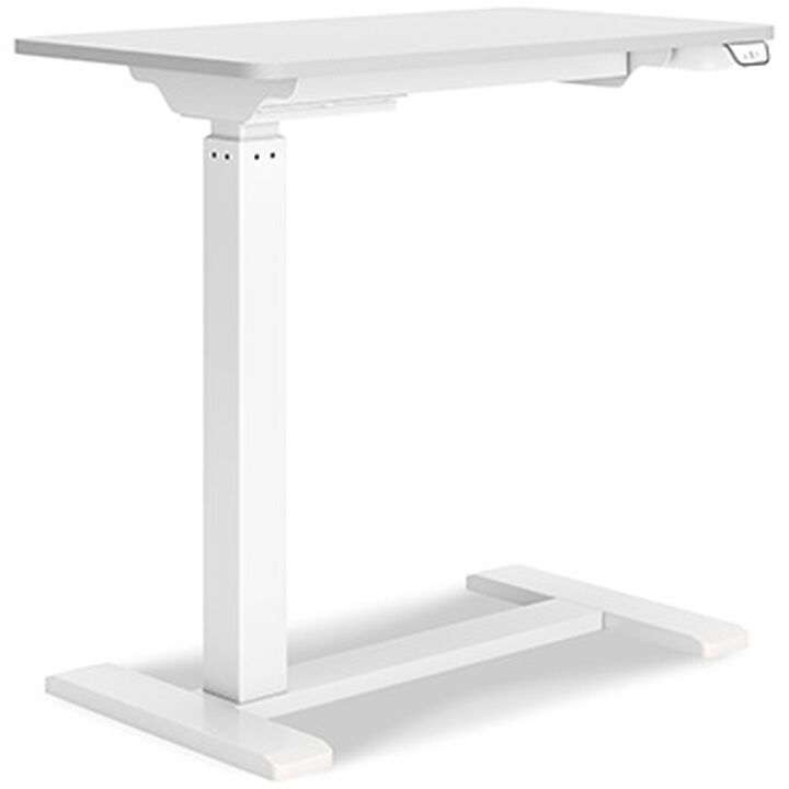 Lynxtyn White Adjustable Height Side Desk
