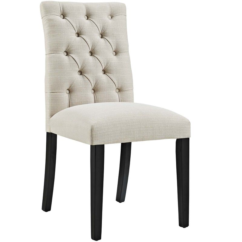 Duchess Button Tufted Fabric Dining Chair image number 0