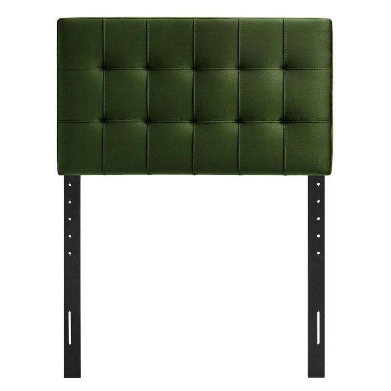 Lily Stain-Resistant Performance Velvet Twin Size Headboard image number 3