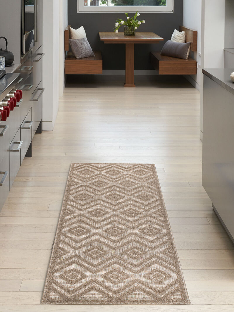 Versatile NRV01 Natural/Beige 2' x 6' Rug image number 6