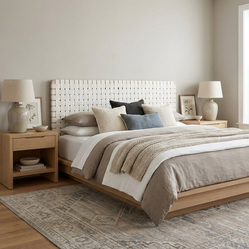 Vegan Leather King Headboard Wall-Mount with DurableTexture and Modern Design image number 3