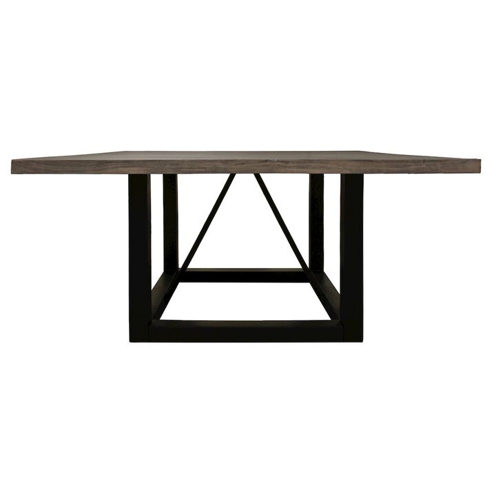Alex Hamilton Felix 60 Braxton Square Dining Table with Mango Wood Top and Iron Legs