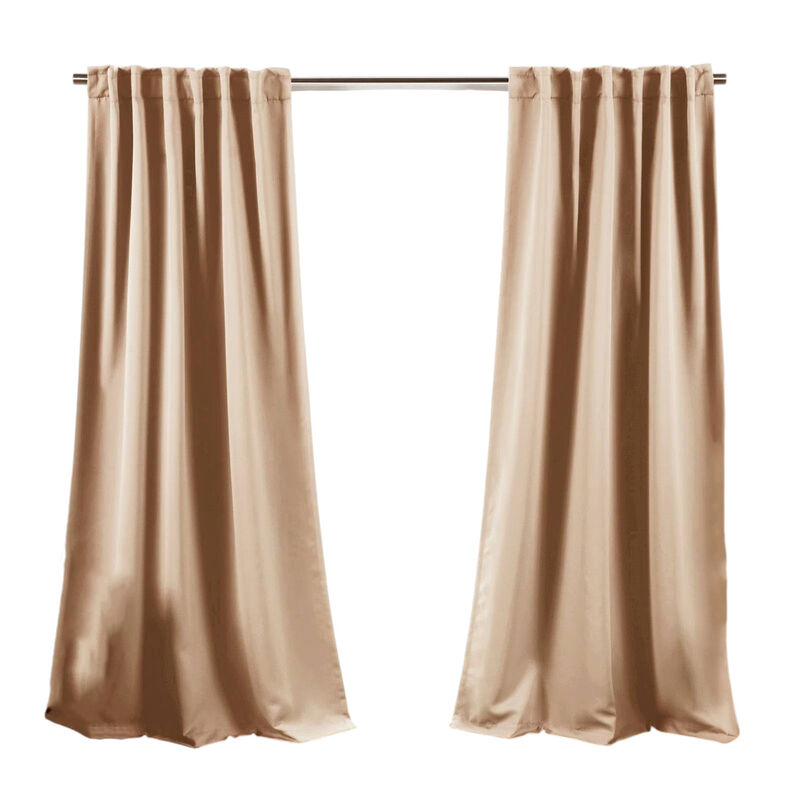 Blackout Window Curtains – Set of 2 Room Darkening Thermal Panels