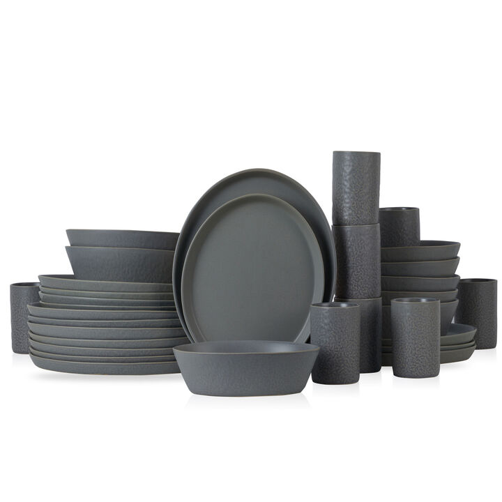 Stone by Mercer Project Katachi Stoneware 32 Piece Dinnerware Set