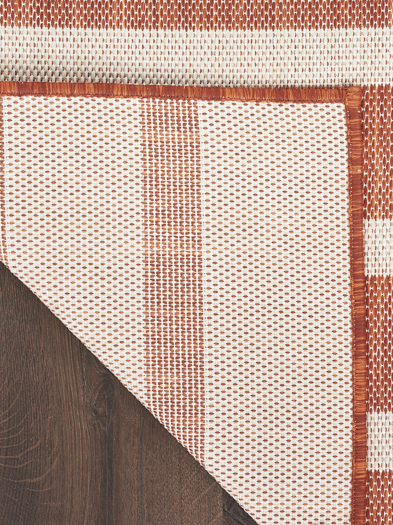 Positano POS03 Terracotta/Ivory 7' x 10' Rug image number 2
