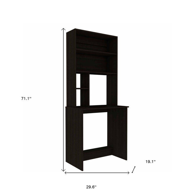 Computer Desk with Hutch for Home Office Storage and Organization