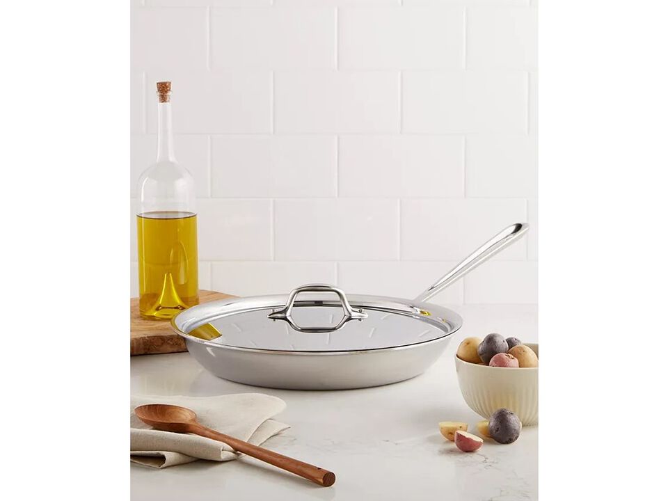 All-Clad Stainless Steel 12" Covered Fry Pan