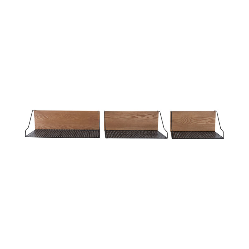 Metal/Wood S/3 Shelves image number 4