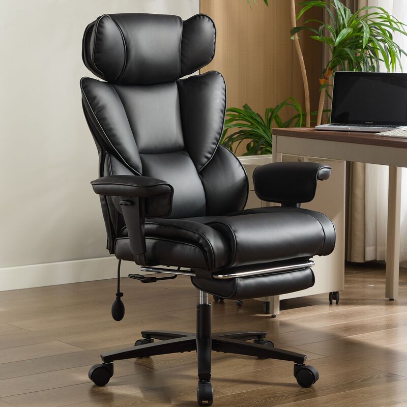 Office Chair with Foot Rest and Waist Lumber Support, Ergonomic Gaming Chair image number 1