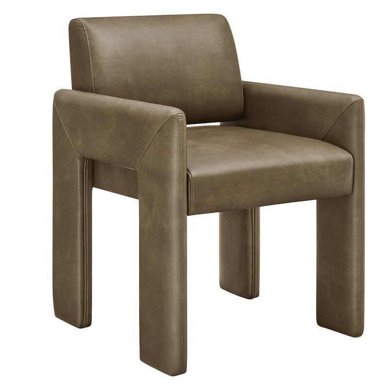 Daven Vegan Leather Dining Armchair image number 0