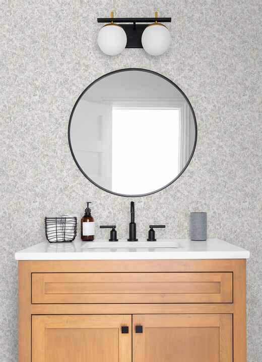 Hepworth Light Grey Texture Wallpaper (Set of 2)