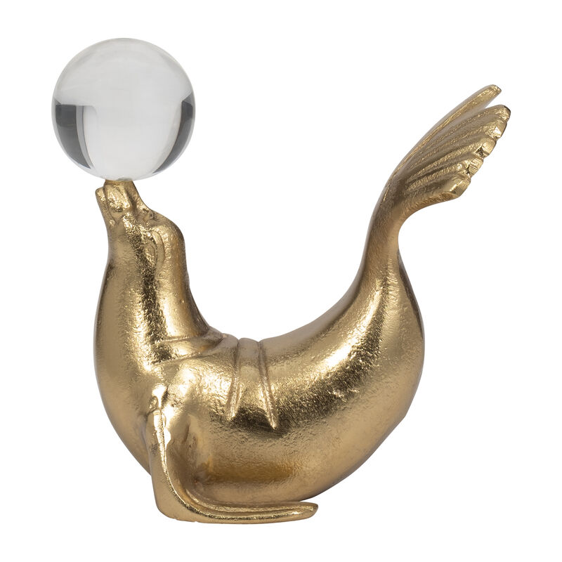 Metal Sea Lion W/ Acrylic Ball image number 0