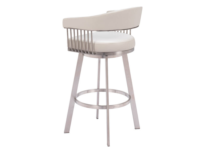 Bantry Swivel Barstool White