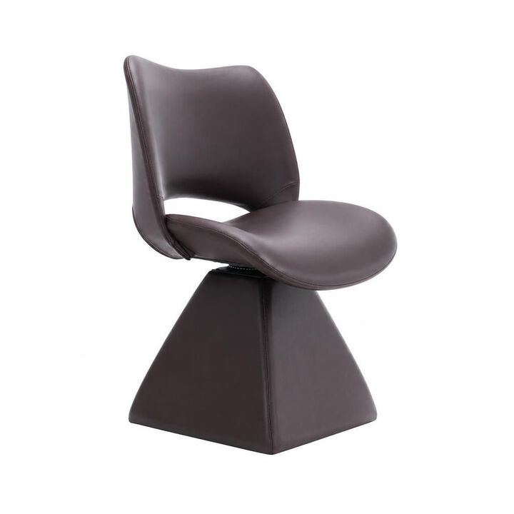 GOODSILO Swivel High-Back Upholstered Dining Chair with Sturdy Hardwood Frame, Comfortable Cushioned Seating for Multi-Use Spaces
