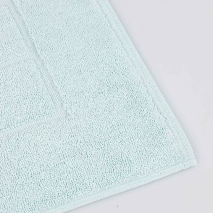 Washable Cotton Checkered Bath Rug Set of 2 for Bathrooms
