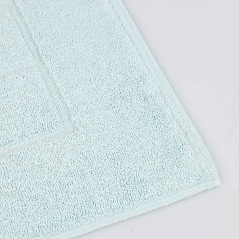 Washable Cotton Checkered Bath Rug Set of 2 for Bathrooms image number 1