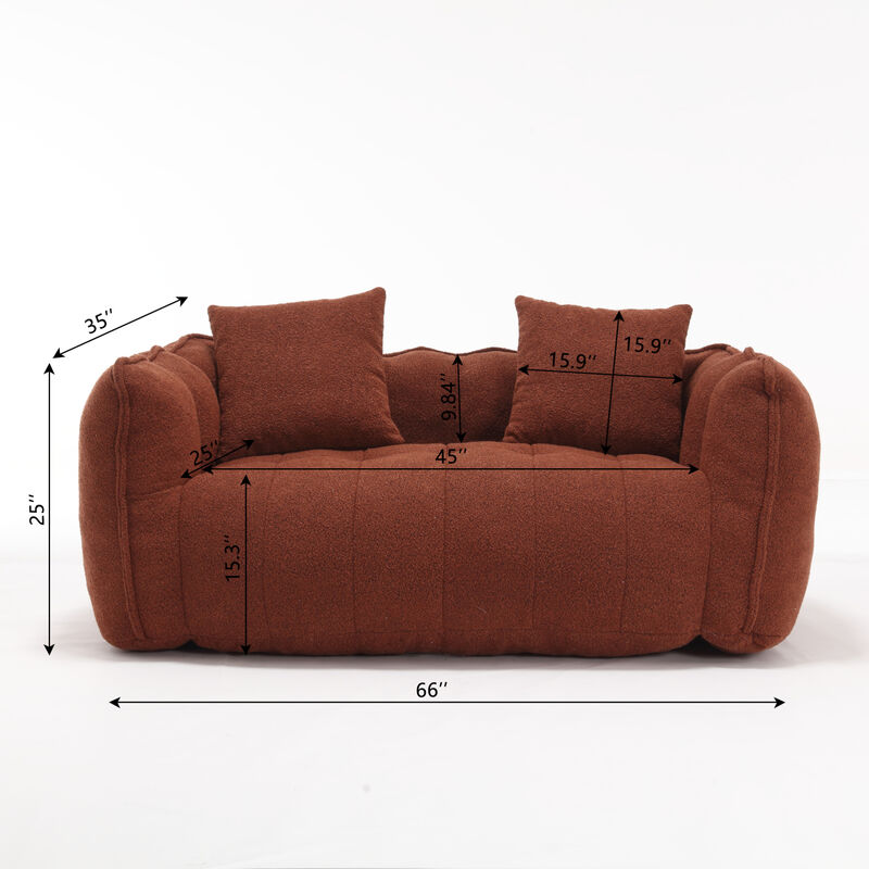 Large Square Beanbag Chair image number 2
