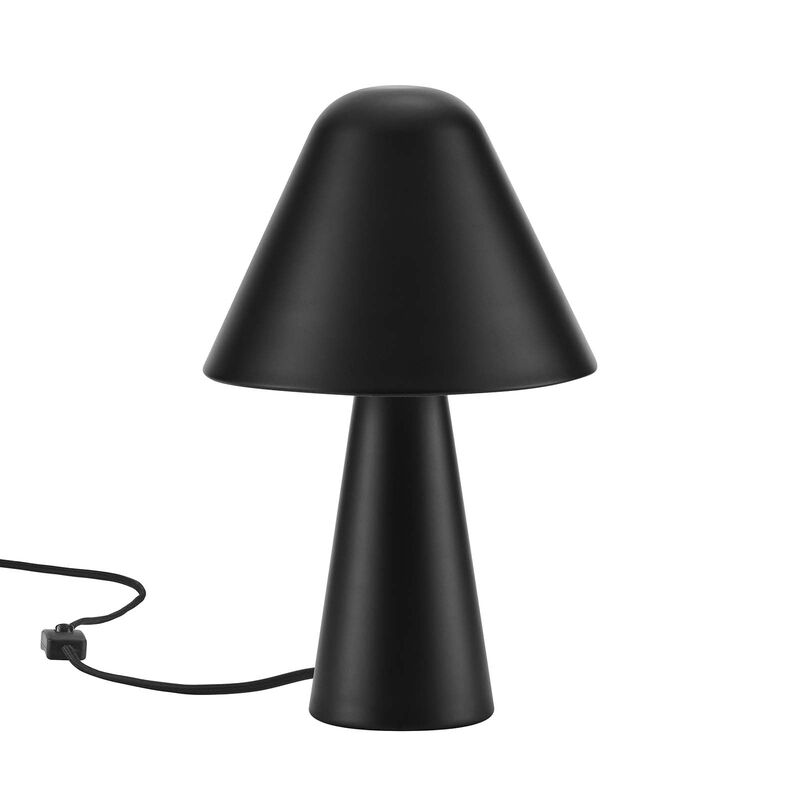 Modway EEI-6529-BLK Jovial Metal Mushroom Table Lamp, Black image number 0
