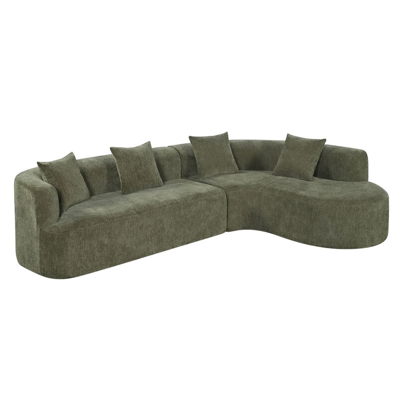 Oversized Curved Sectional image number 0