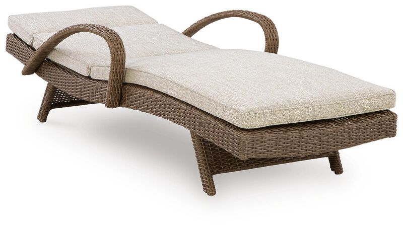Revare Beach Chaise Lounge with Cushion image number 3