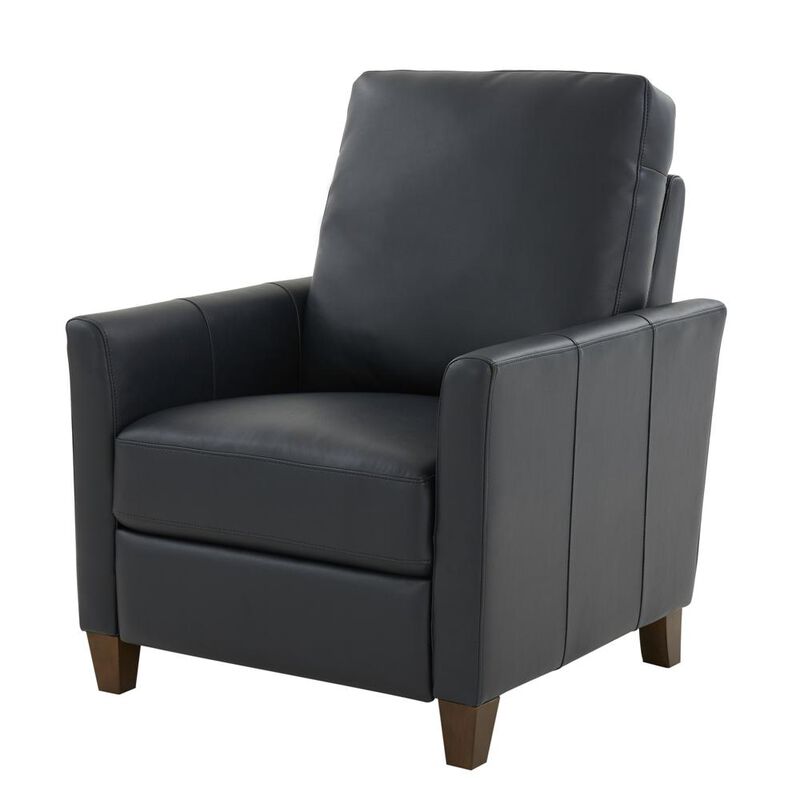 Comfort Pointe Penny Midnight Blue Faux Leather Modern Recliner