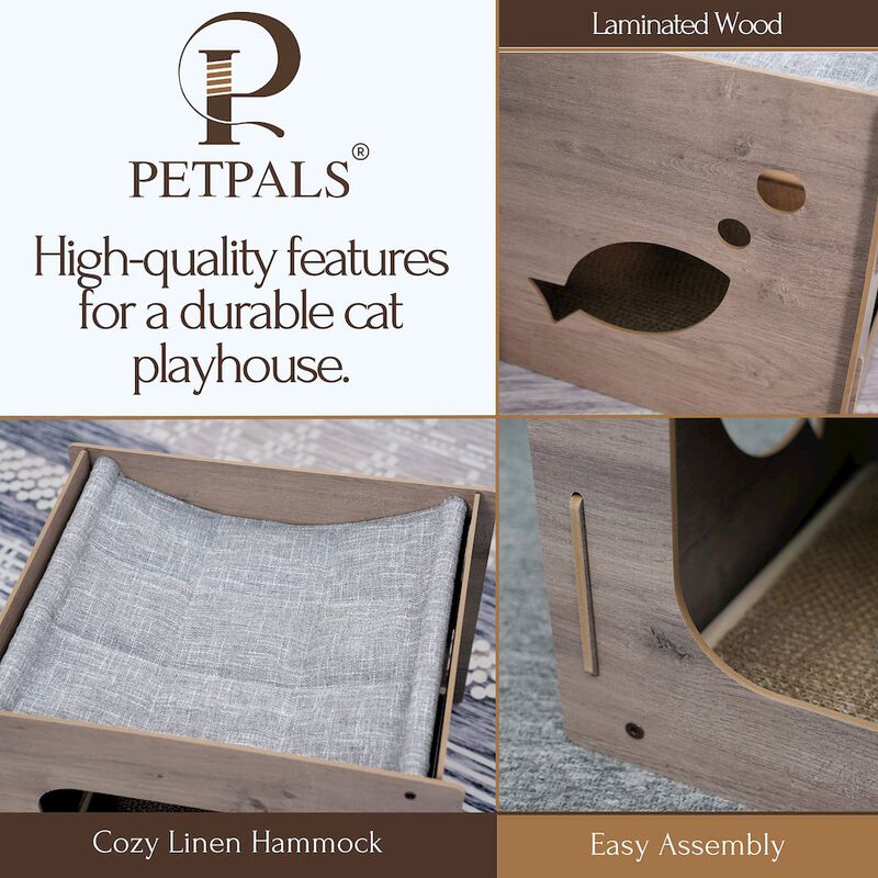 Petpals Jodie Minimalist Cat Playhouse