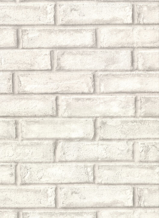Appleton Off White Faux Weathered Brick Wallpaper
