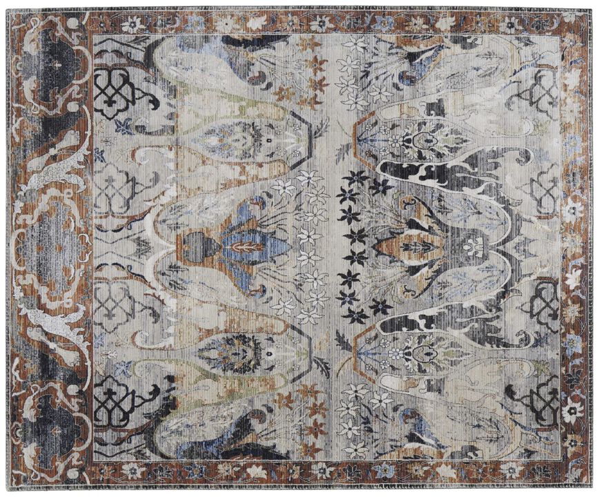 Ikat Power Loom Area Rug