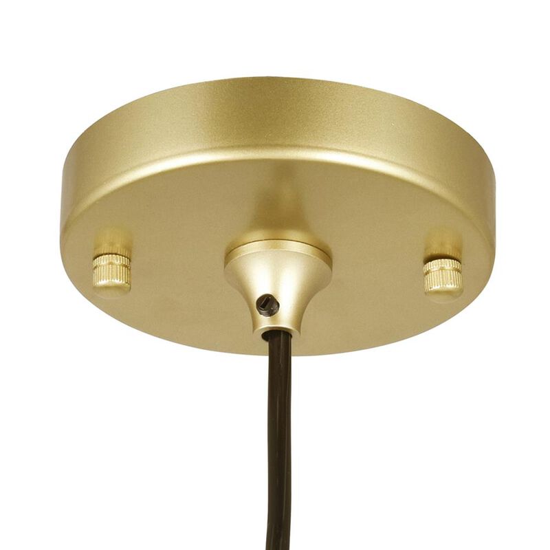 Da Vinci 1 Light Mini Pendant With Brass Finish