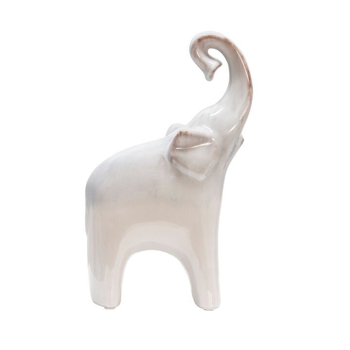Ceramic Elephant, Cream