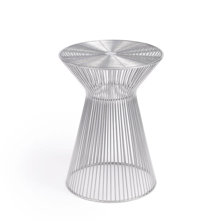 Butler Specialty Greeley Metal Side Table, Silver