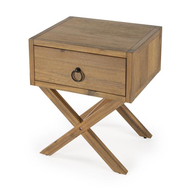 Butler Specialty Lark Natural Wood End Table, Light Brown