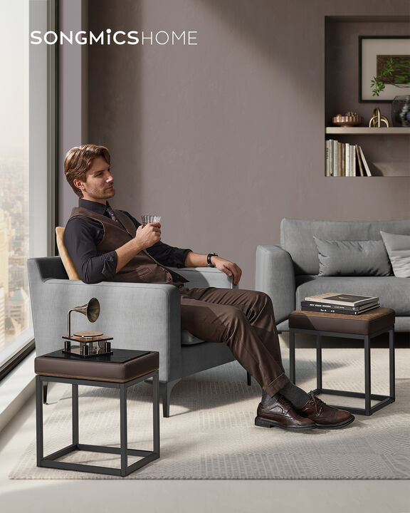 Rectangle Ottoman Footstool for Stylish and Comfortable Footrest