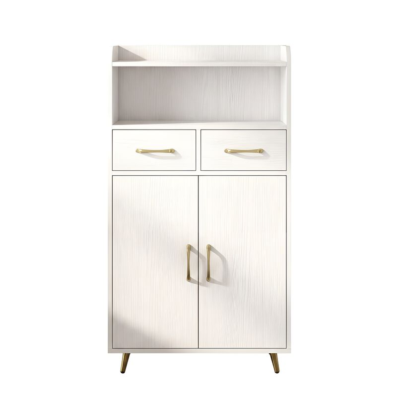 Bathroom Storage Cabinet with 2 Drawers and 2 Doors image number 0
