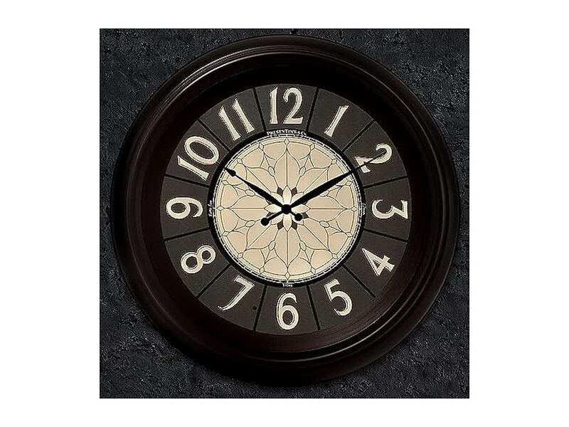 Luminous Oil Rubbed Bronze Finish Night Wall Clock 18 Inch Glow In Dark image number 3