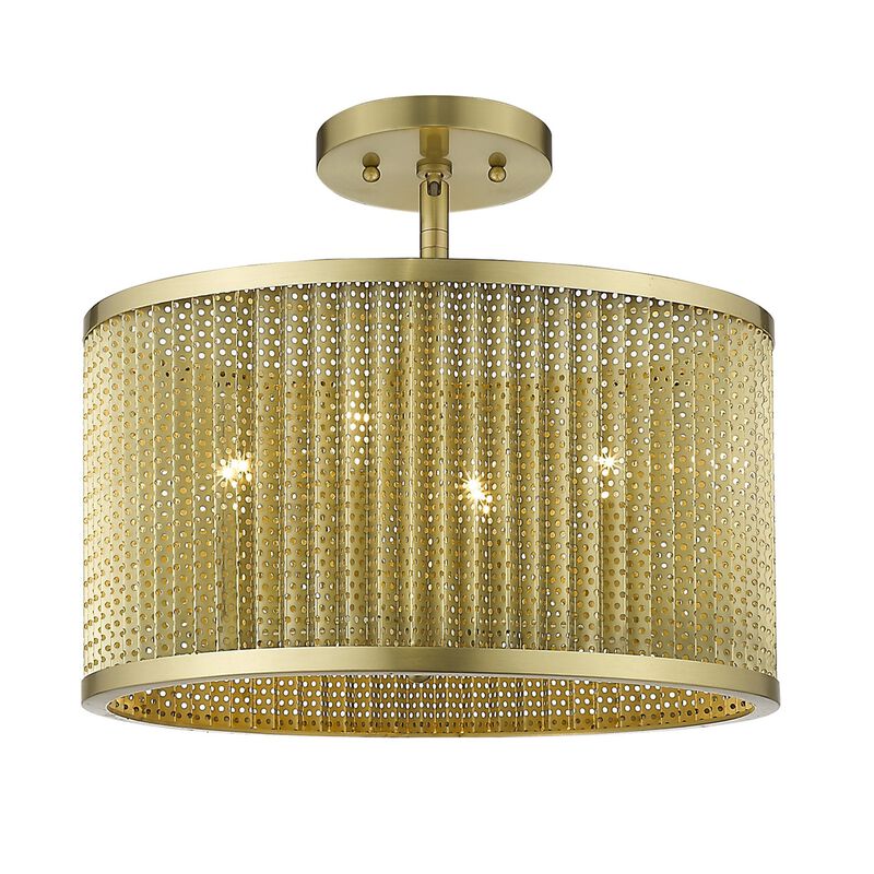 Hivvago Basetti 4-Light Gold Convertible Pendant