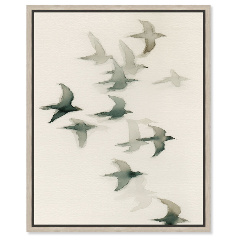 Silent Migration I Animals Canvas Print by Art Remedy image number 0
